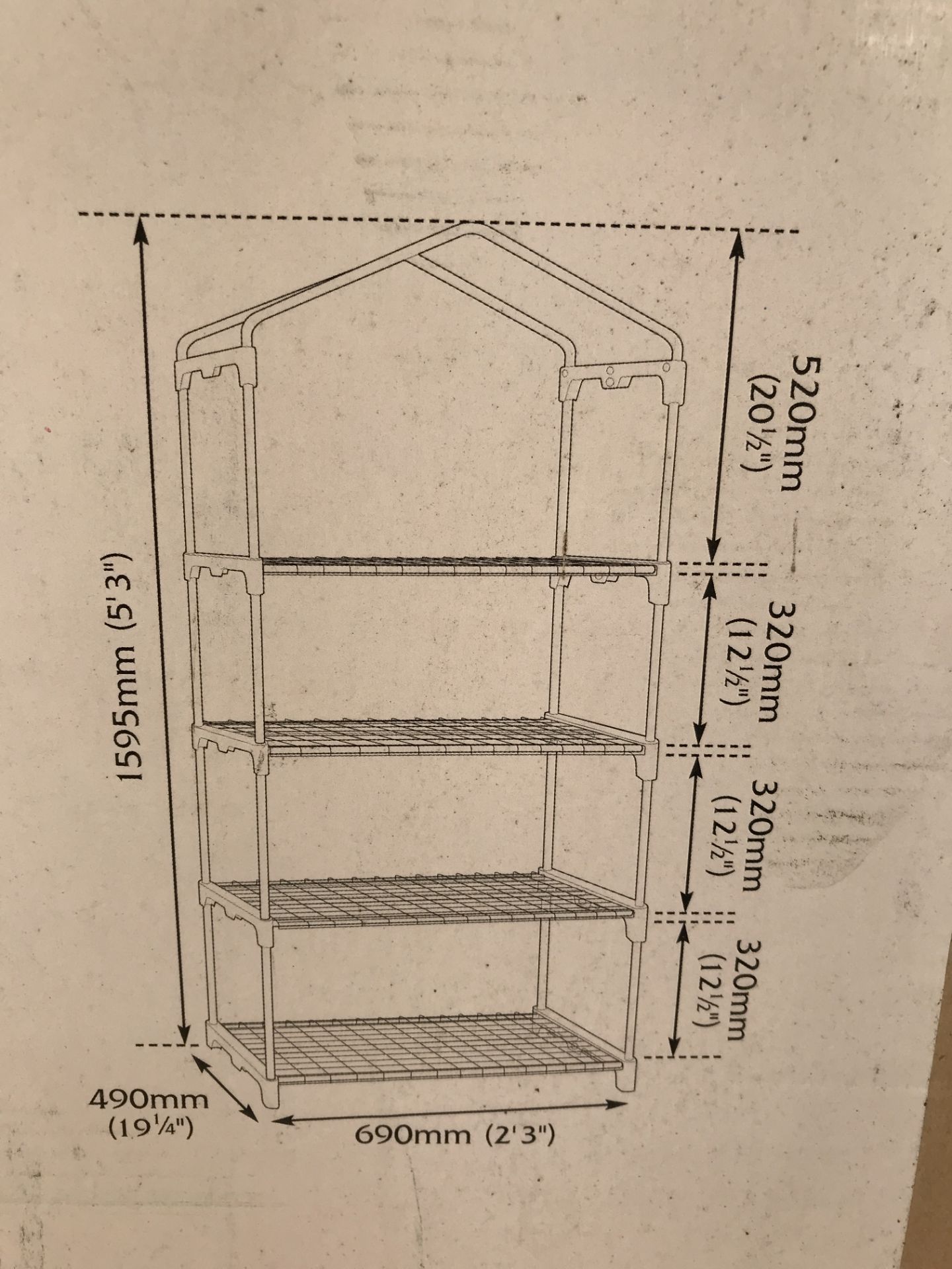 4 Tier Grow house - Image 3 of 3