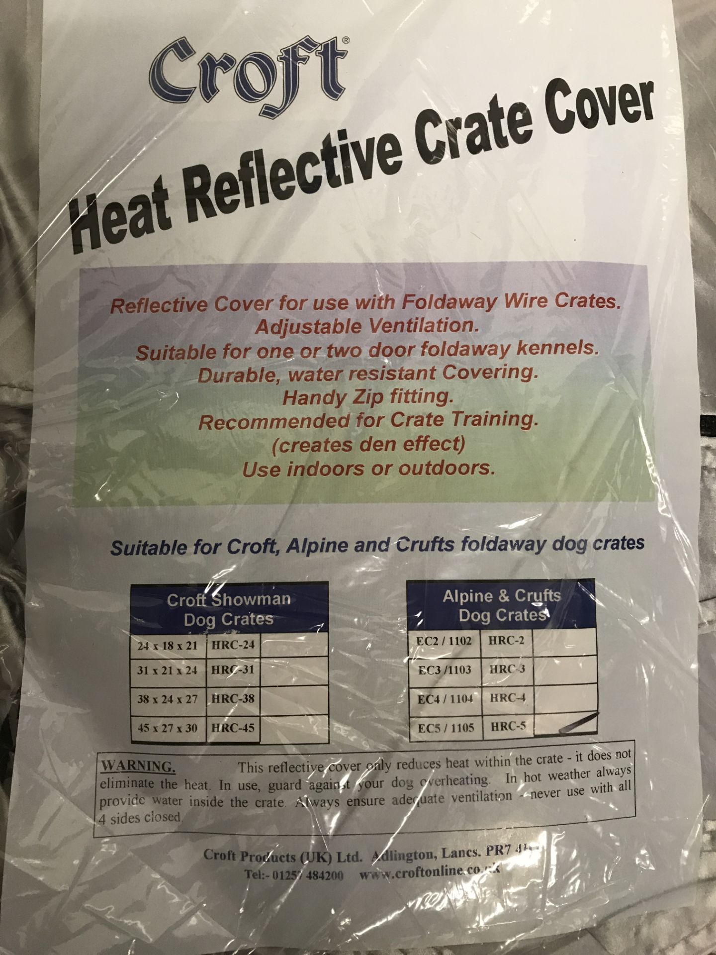 5 x Croft Heat Reflective Crate Covers - Image 2 of 2