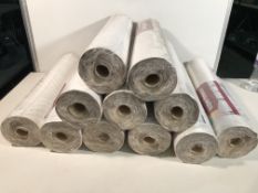 11 Rolls of Super Fresco White Wallpaper