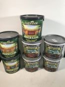 7 x Tubs of Fence Care Products