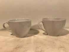 35 x White Porcelain Cups