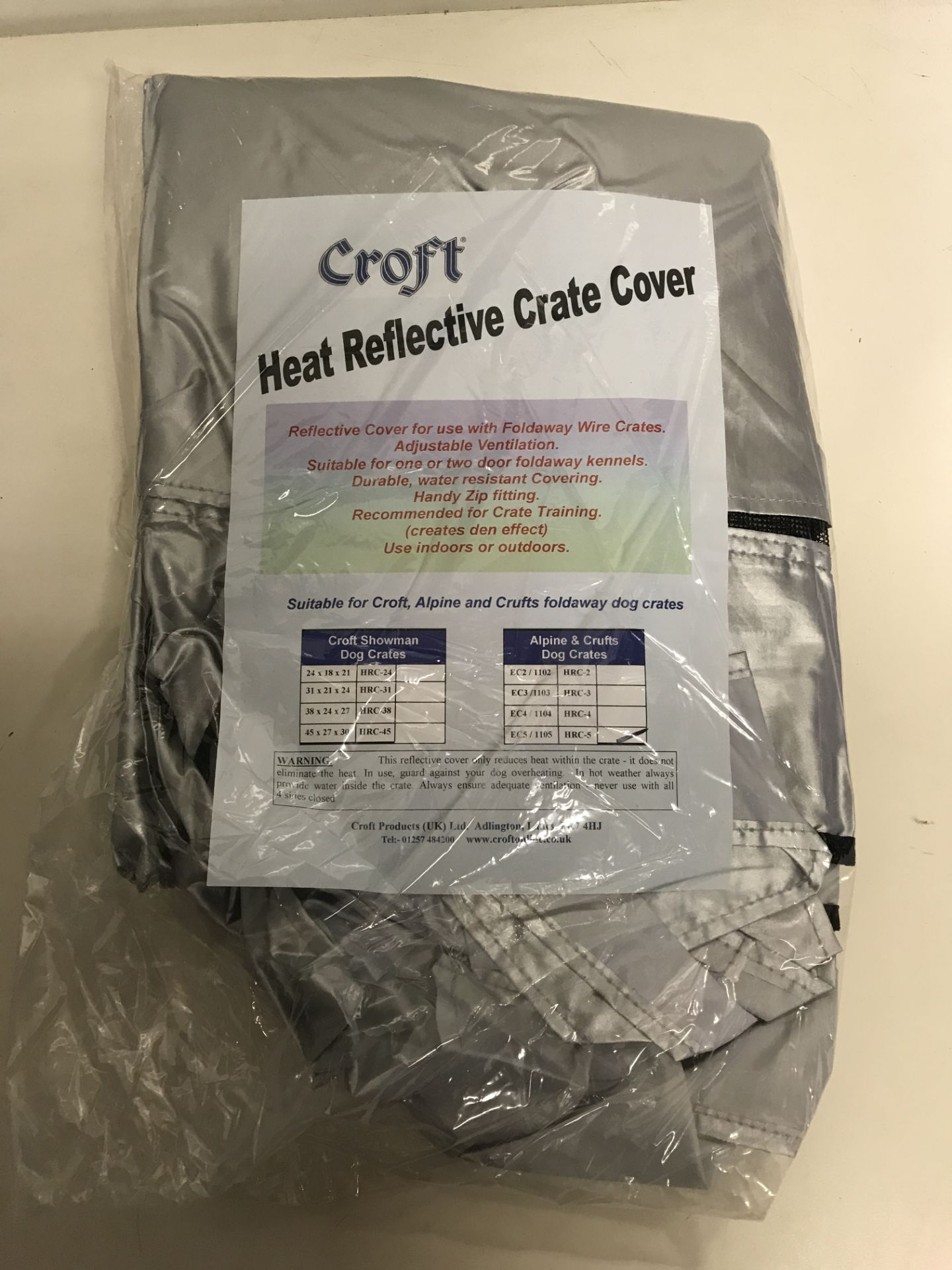 5 x Croft Heat Reflective Crate Covers