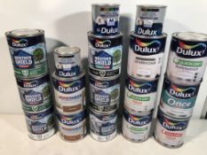 15 x Dulux Paint Tins