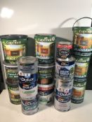 15 x Tins of Various Paints