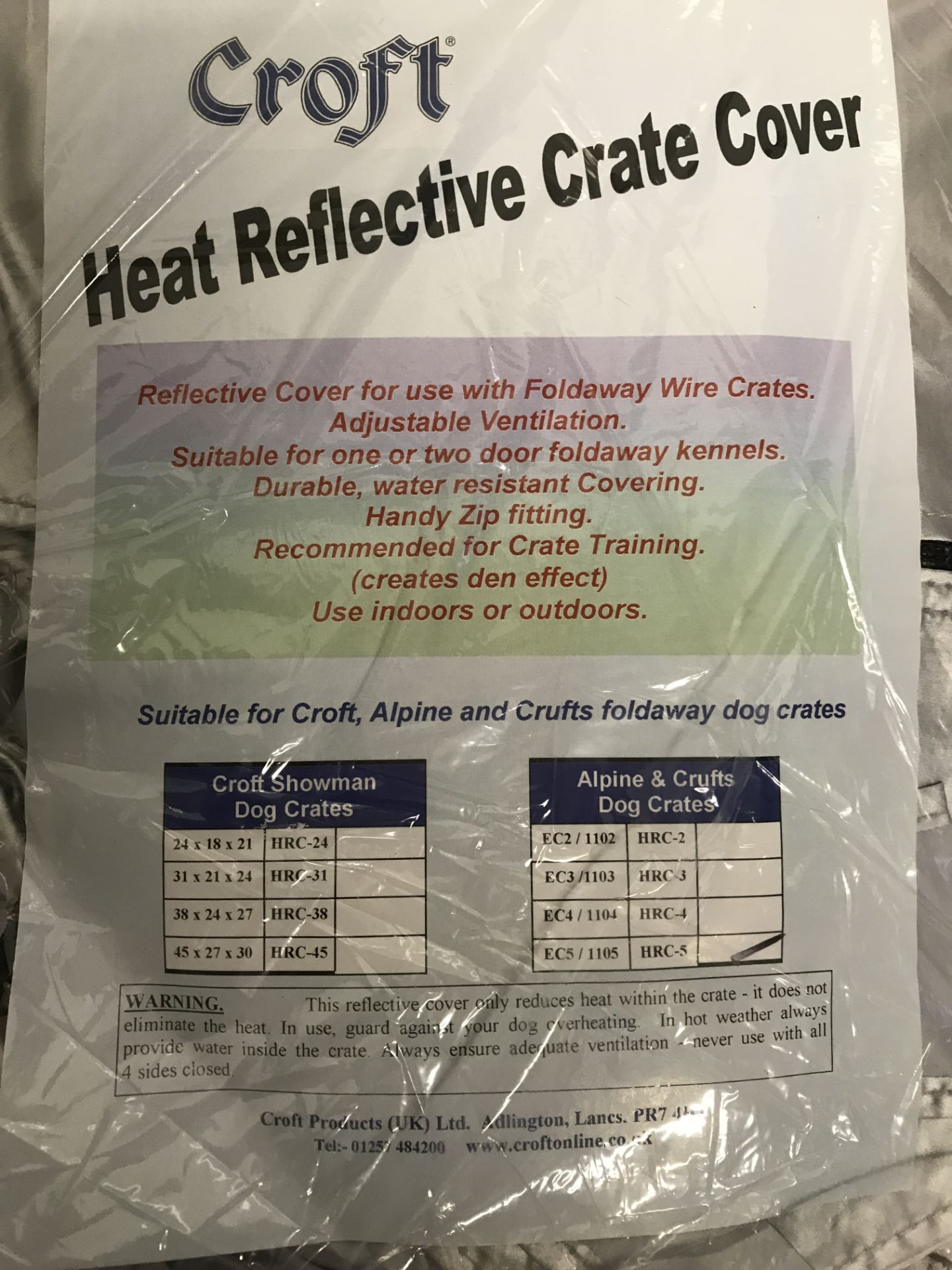 5 x Croft Heat Reflective Crate Covers - Image 2 of 2