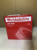 2 x Weldability Sif VZ180815LW A18/G3Si1 MIG Wire 0.8mm 15kg