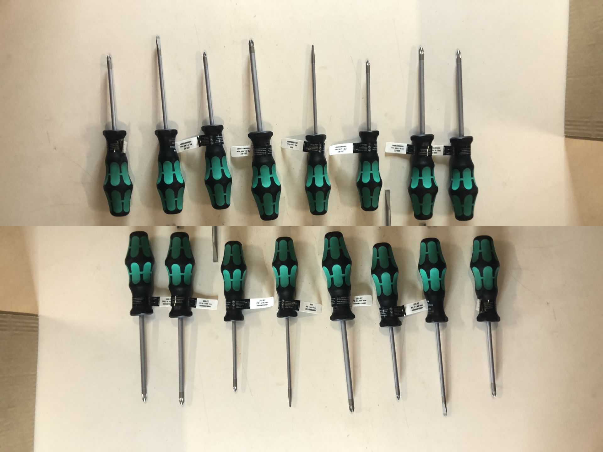 16 x Various Sized Wera Scewdrivers. See description.