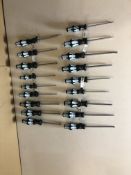 17 x Various Sized Wera Scewdrivers. See description.