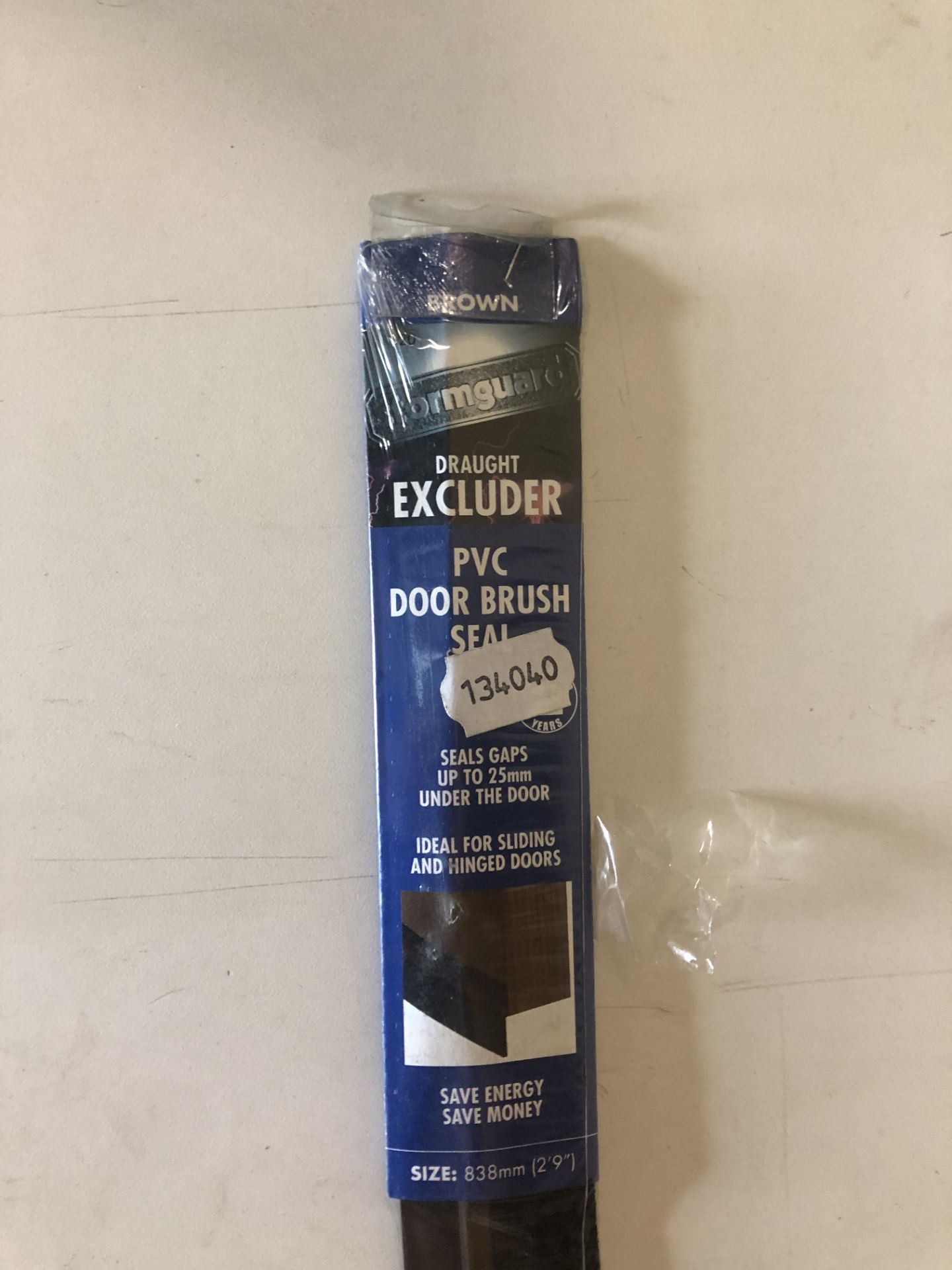 5 x Stormguard 838mm Bottom of The Door Brush Strip Draught Excluder Black - Image 2 of 2