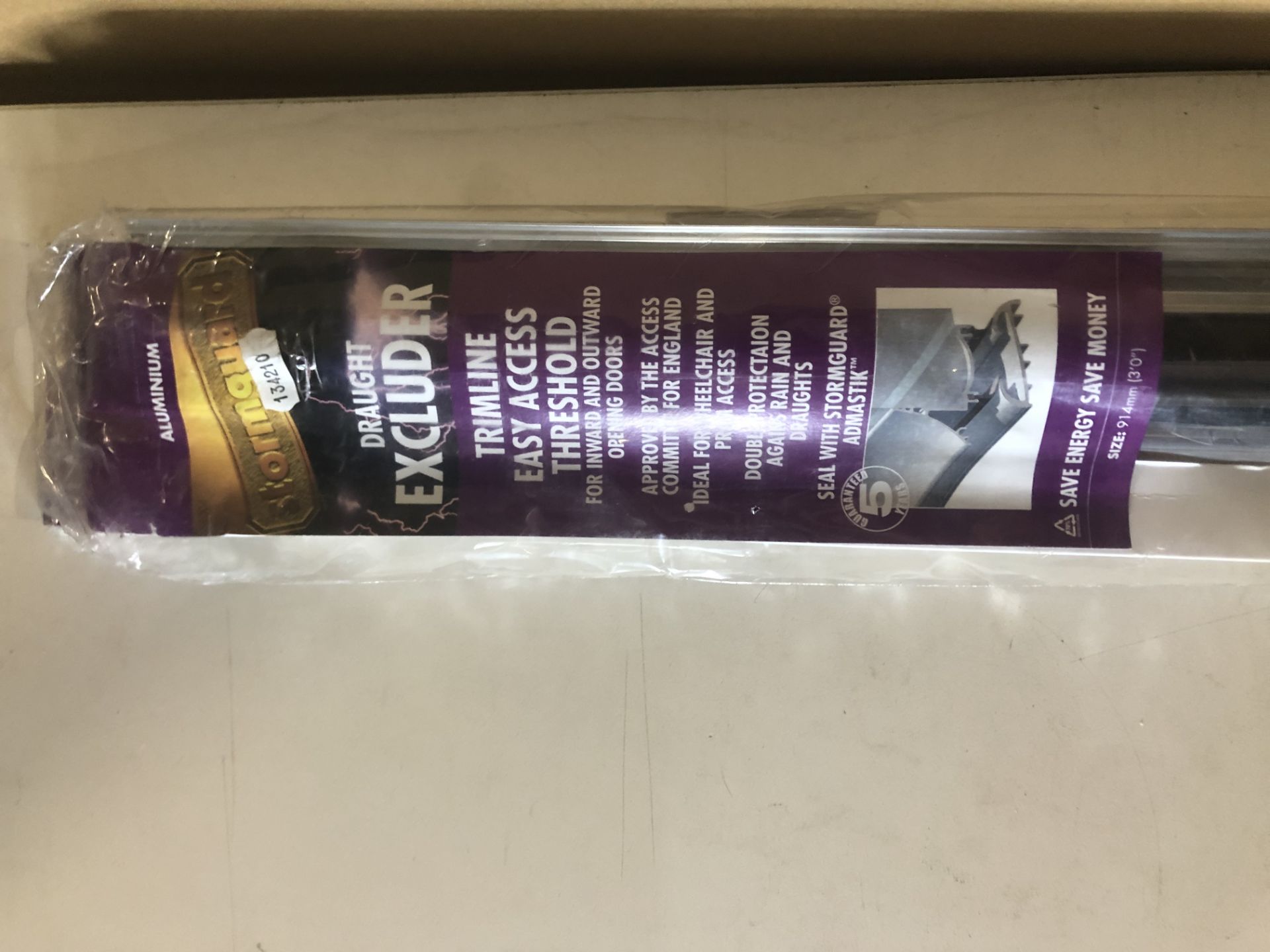 5 x Stormguard Trimline Mobility Easy Access Threshold Door Sill 914mm Aluminium - Image 2 of 2