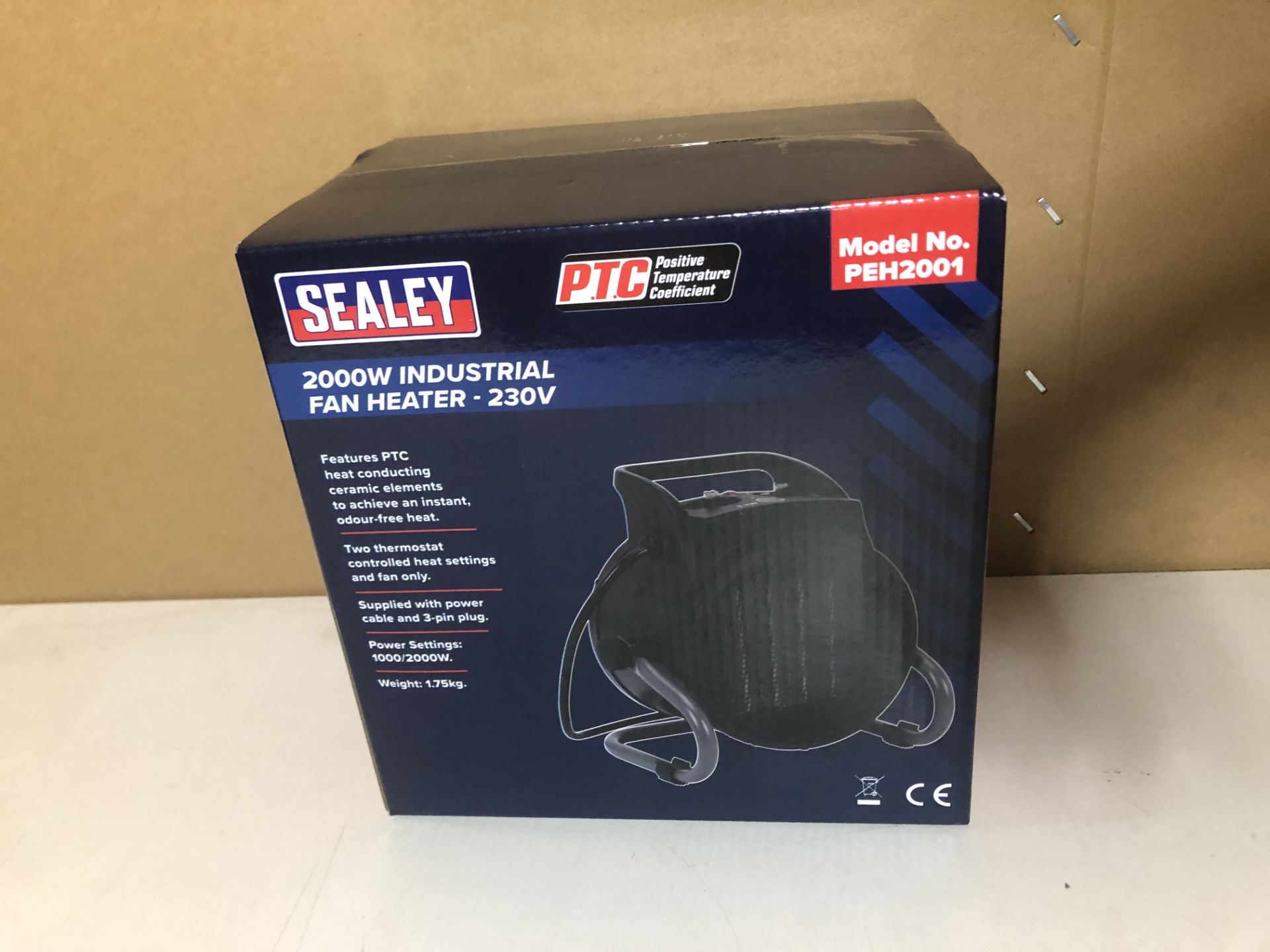 Pair Of Sealey Industrial PTC Fan Heater 230V PEH - Image 2 of 3