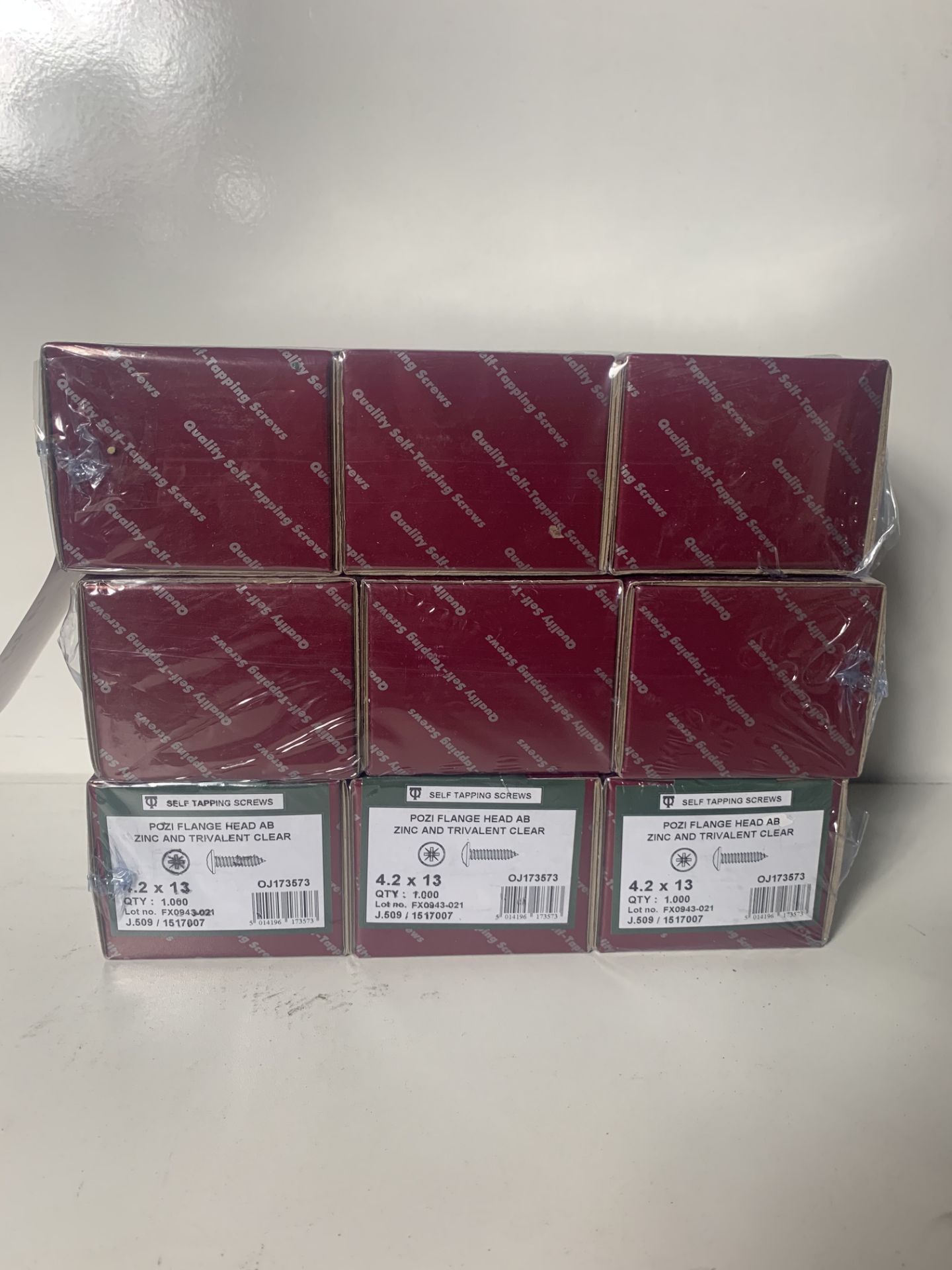9 x Boxes Of Pozi Flange Head Self Tapping Screws