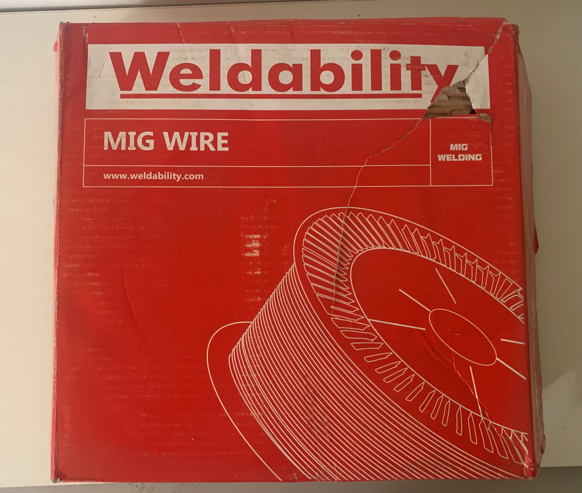 2 x Weldability 0.6mm Copper-Coated Steel Mig Wire Reels - Image 2 of 2