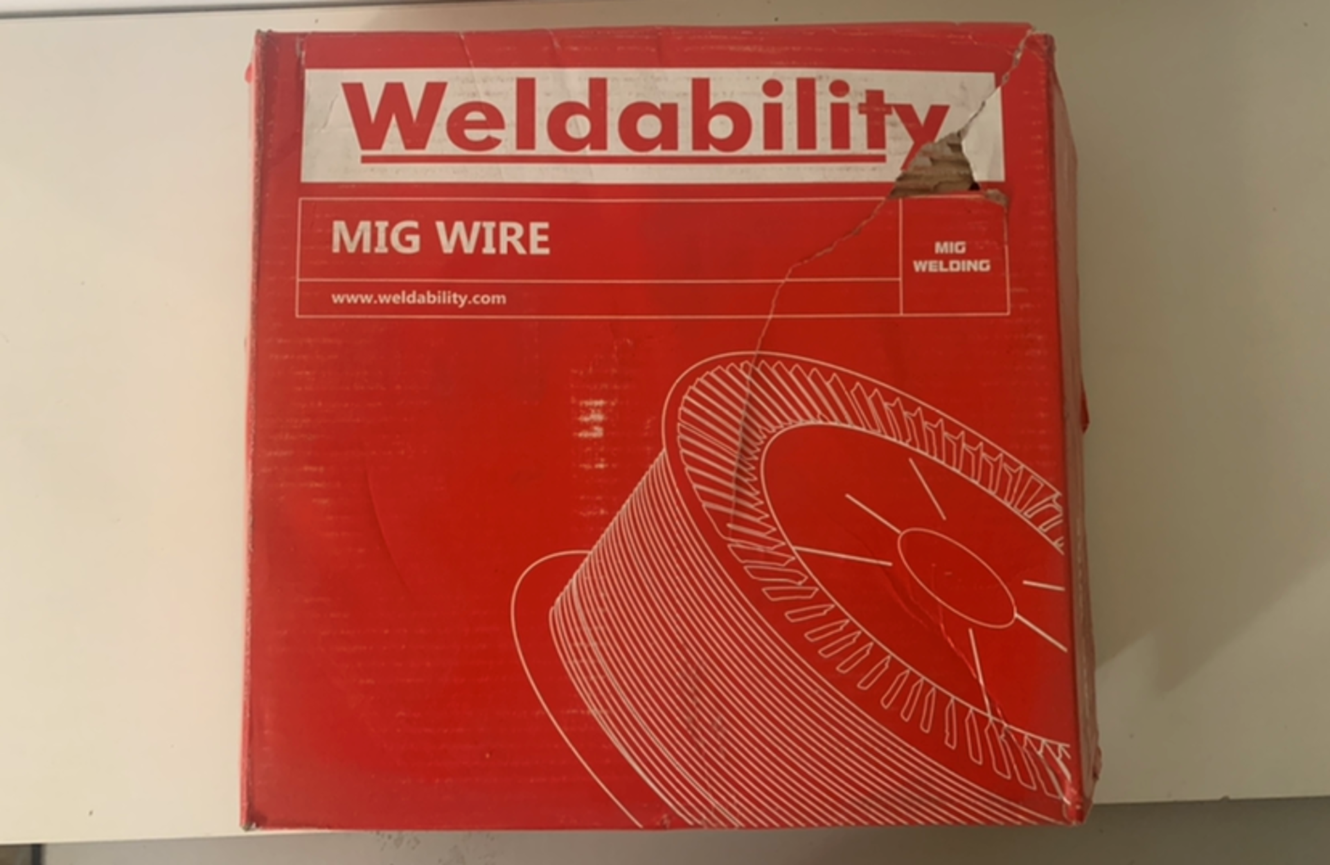 2 x Weldability 1.0mm Copper-Coated Steel Mig Wire Reels