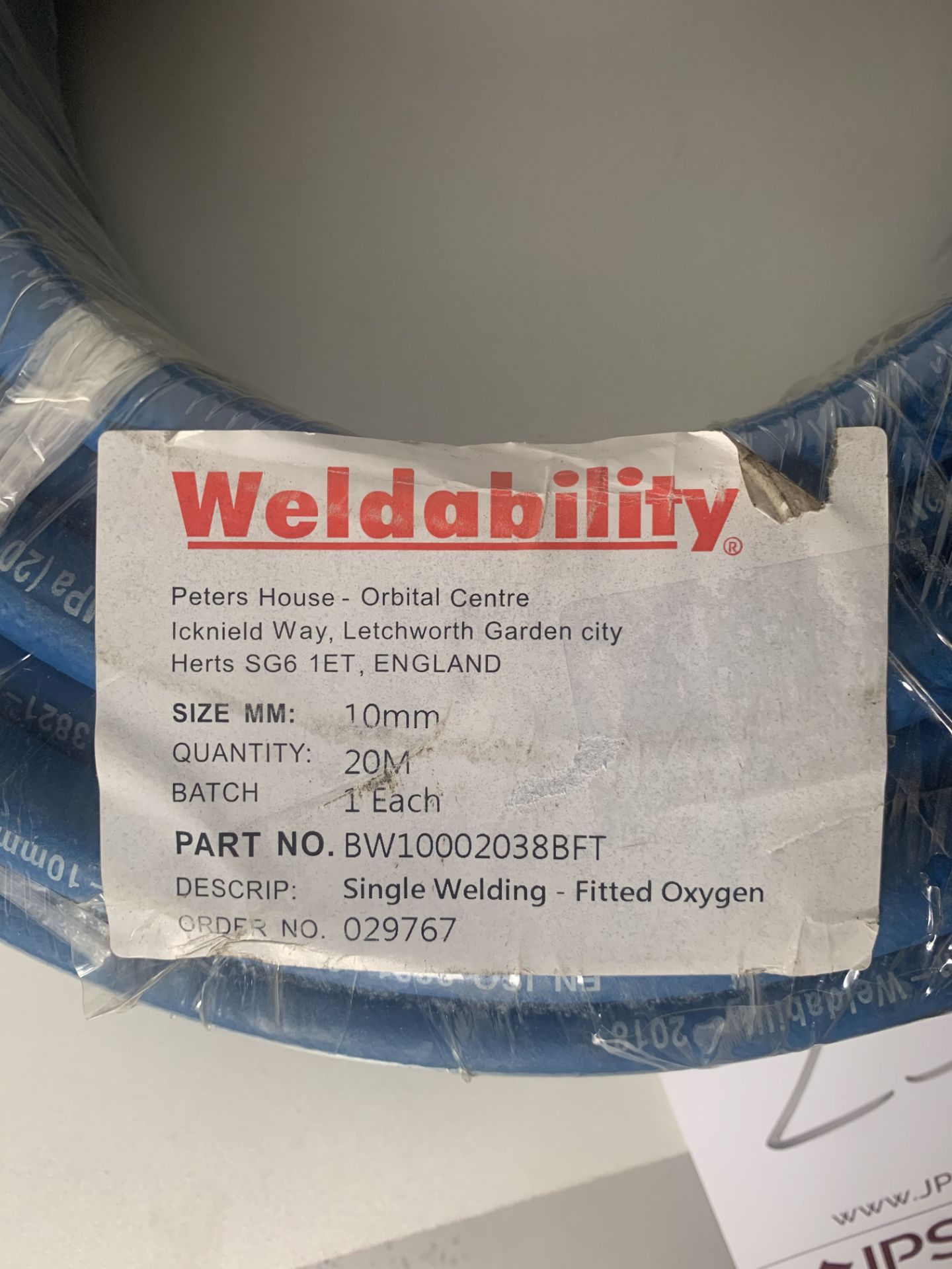 Weldability Single Welding Oxygen Hose - Image 2 of 2