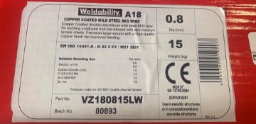 2 x Weldability 0.8mm Copper-Coated Steel Mig Wire Reels