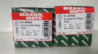 200 x Mason Mate Universal Wall Plugs