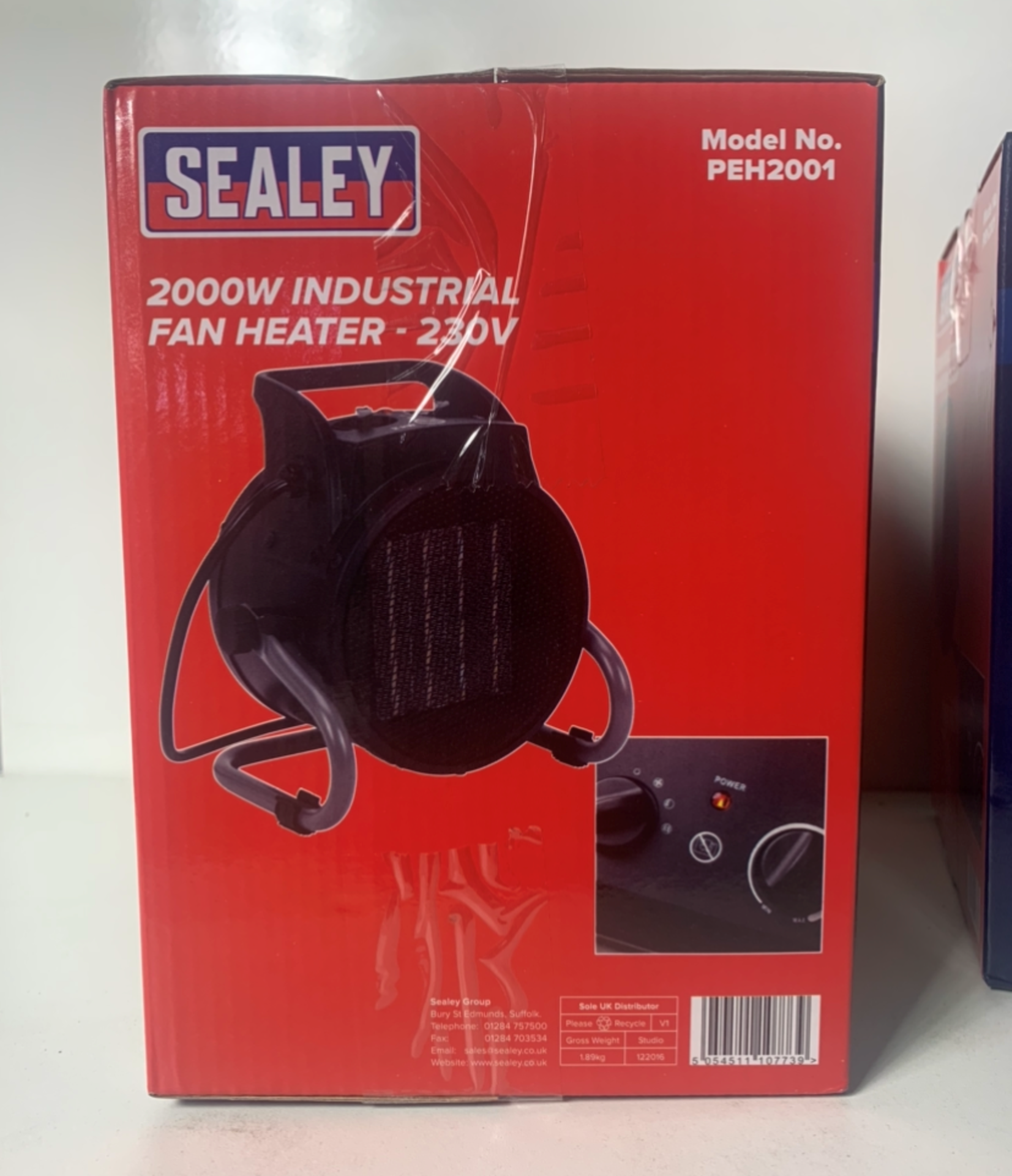 2 x Sealey PEH2001 Industrial Fan Heaters - Image 3 of 3