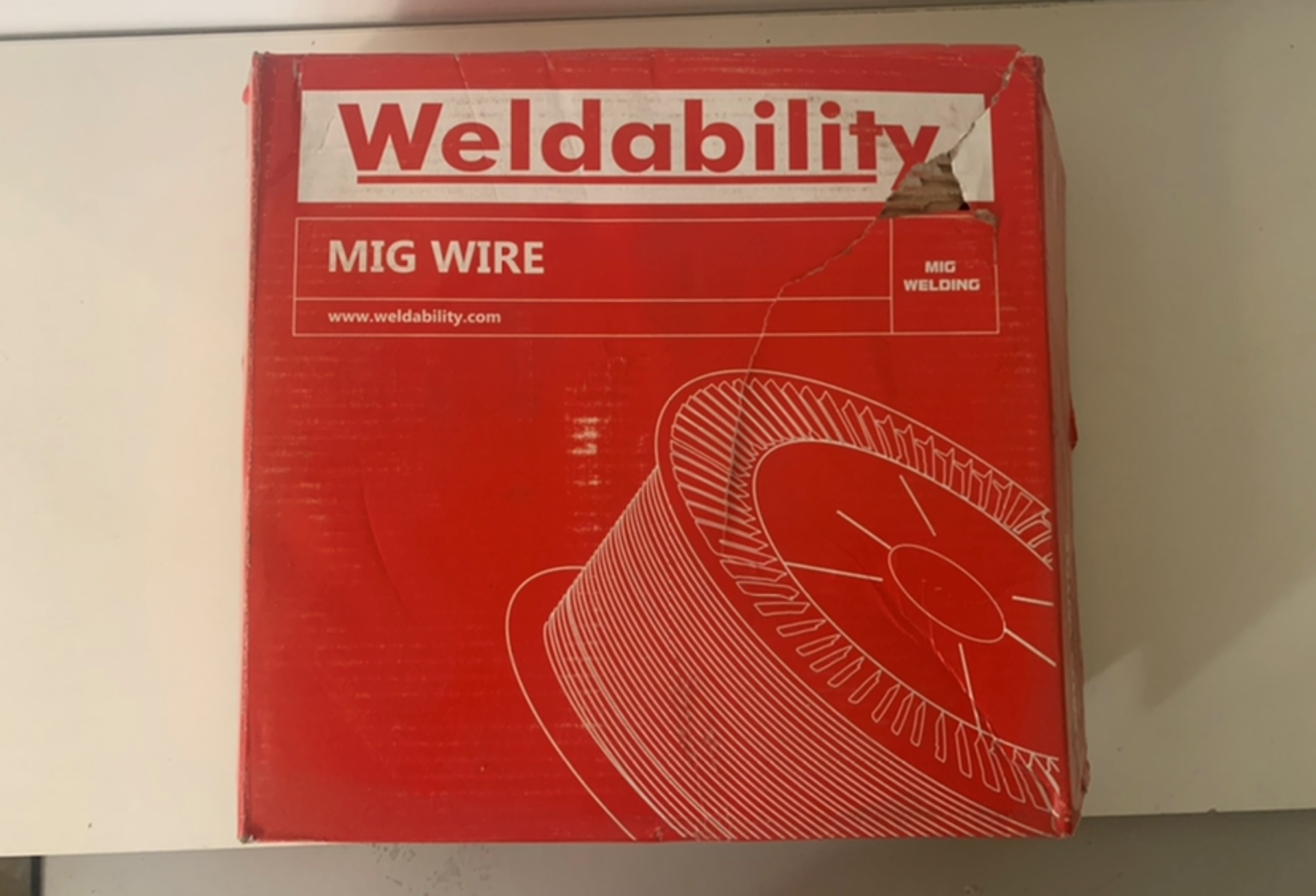 2 x Weldability 0.8mm Copper-Coated Steel Mig Wire Reels - Image 2 of 2