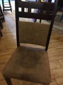 12 x Solid wood dining chairs