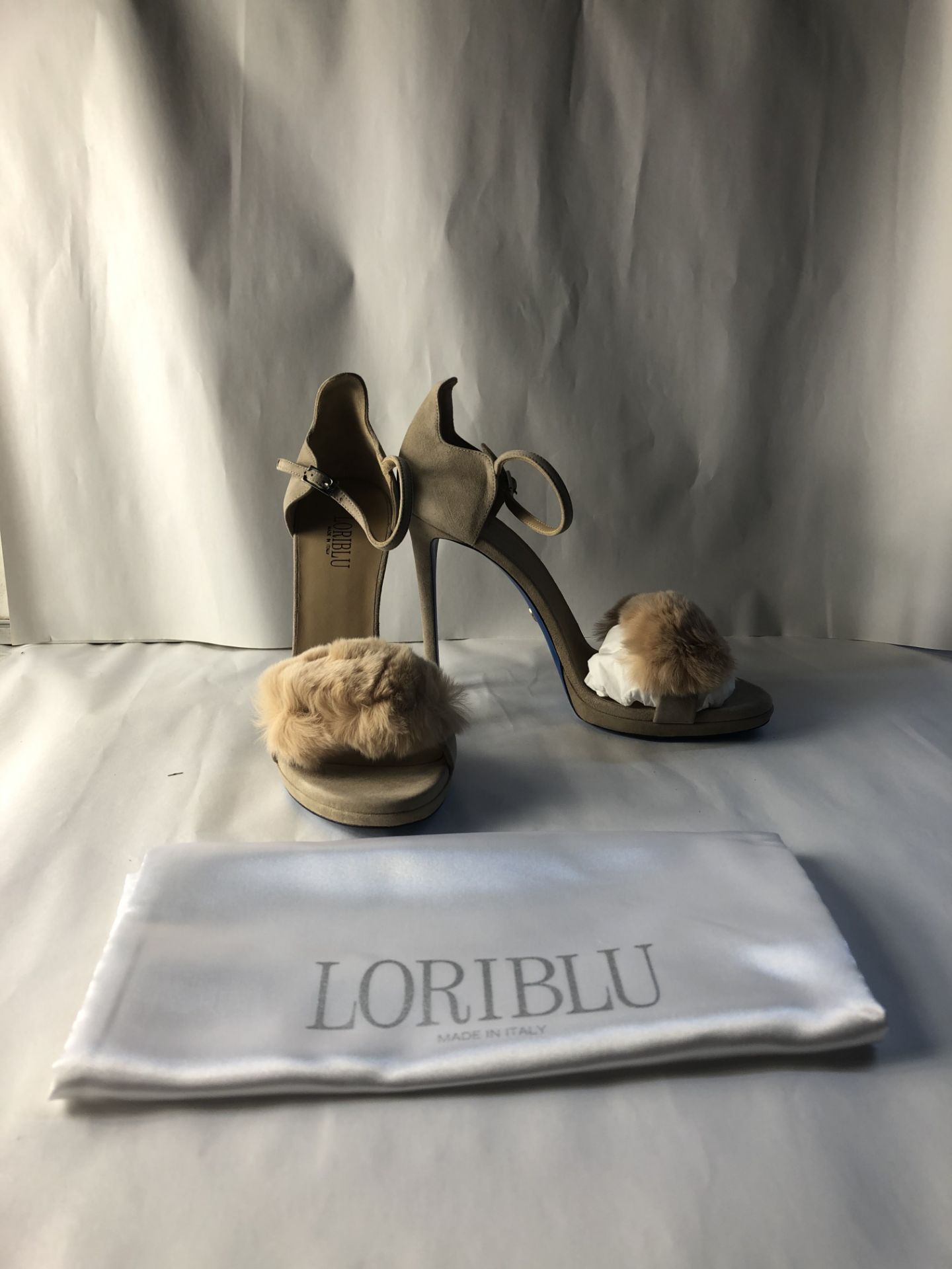 Loriblu Strappy Fur Heels. EU 41 RRP £369.00
