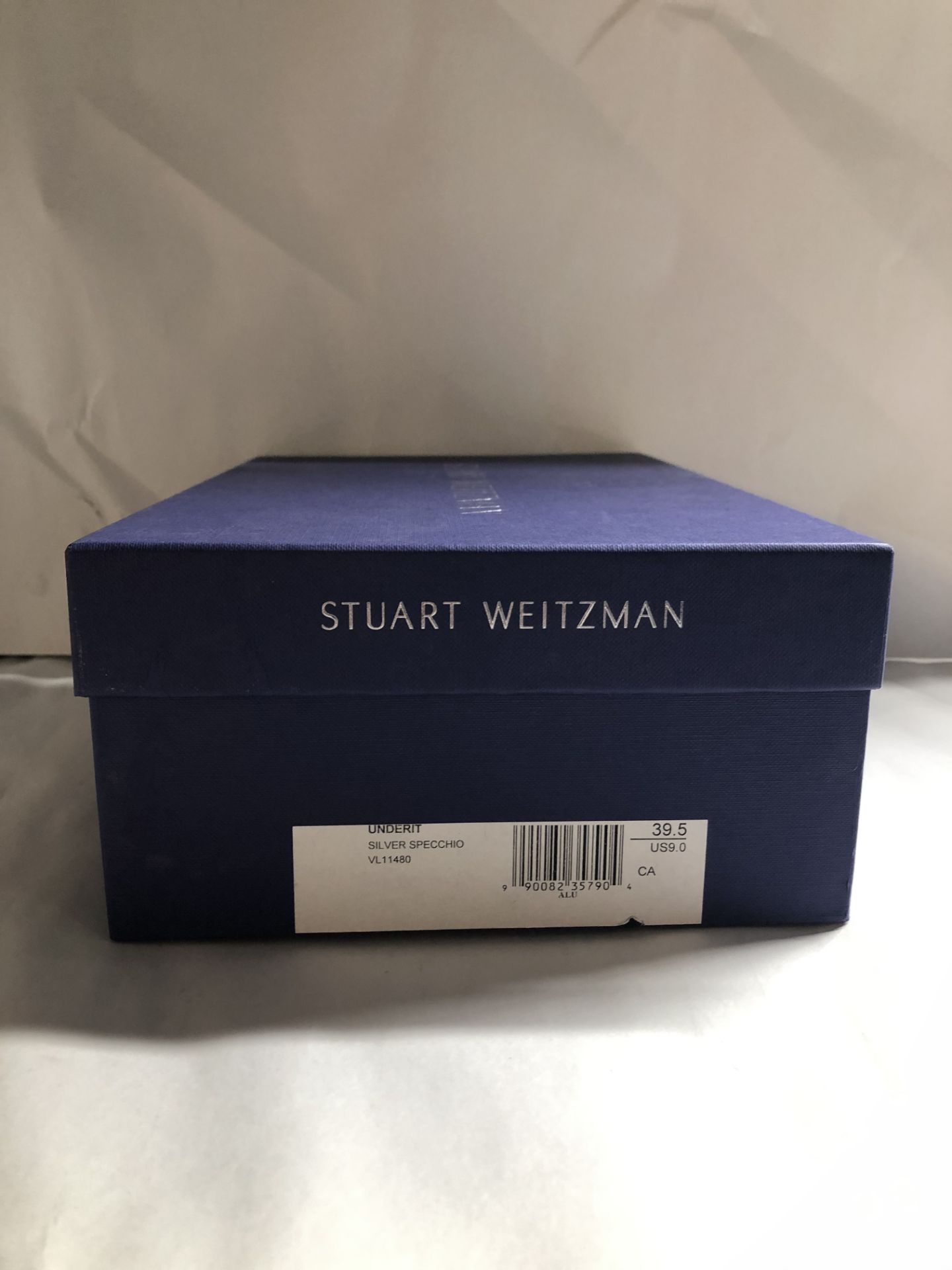 Stuart Weitzman Underit Silver Specchio Heels. EU 39.5 RRP £260.00 - Image 2 of 2