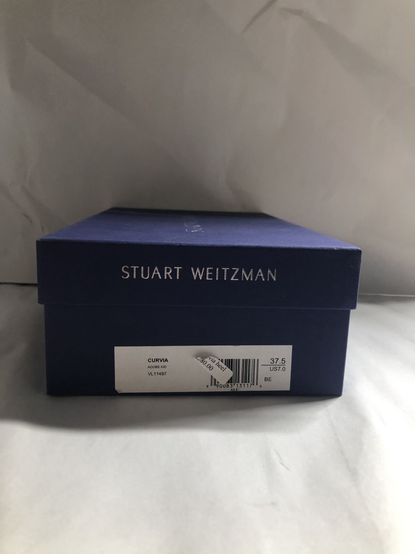 Stuart Weitzman Curvia Adobe Kid Heels. EU 37.5 RRP £280.00 - Image 2 of 2