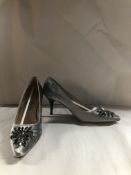 Emma Hope's Shoes Grey Velvet Heels. EU 40 1/2 RRP £399.00