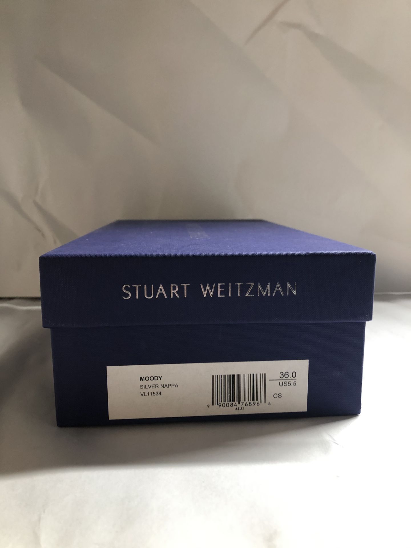 Stuart Weitzman Moody Silver Nappa Heels. EU 36 RRP £265.00 - Image 2 of 2