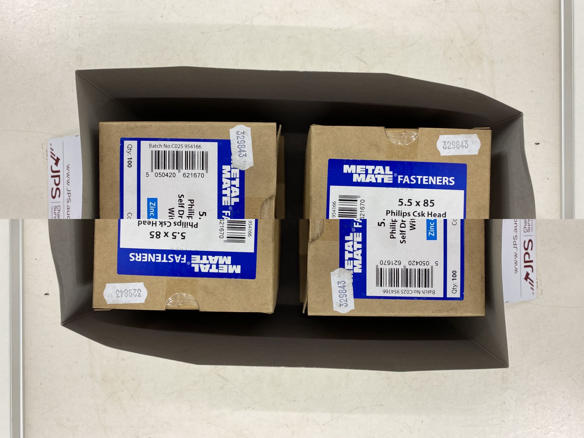 4 x Metal Mate 5.5 x 85 Philips Csk Head Self Drilling Screws With Wings ( Boxes Of 100) - Image 2 of 2