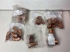 Mixed Lot Of Copper Sanha Pipe Fittings