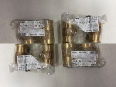 Mixed Lot Of Sanha Bronze Pipe Fittings