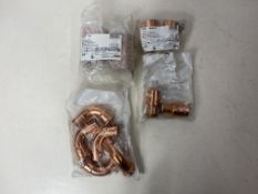 Mixed Lot Of Copper Sanha Pipe Fittings