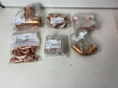 Mixed Lot Of Copper Sanha Pipe Fittings