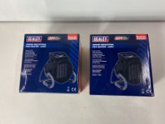 Pair Of Sealey Industrial PTC Fan Heater 230V PEH