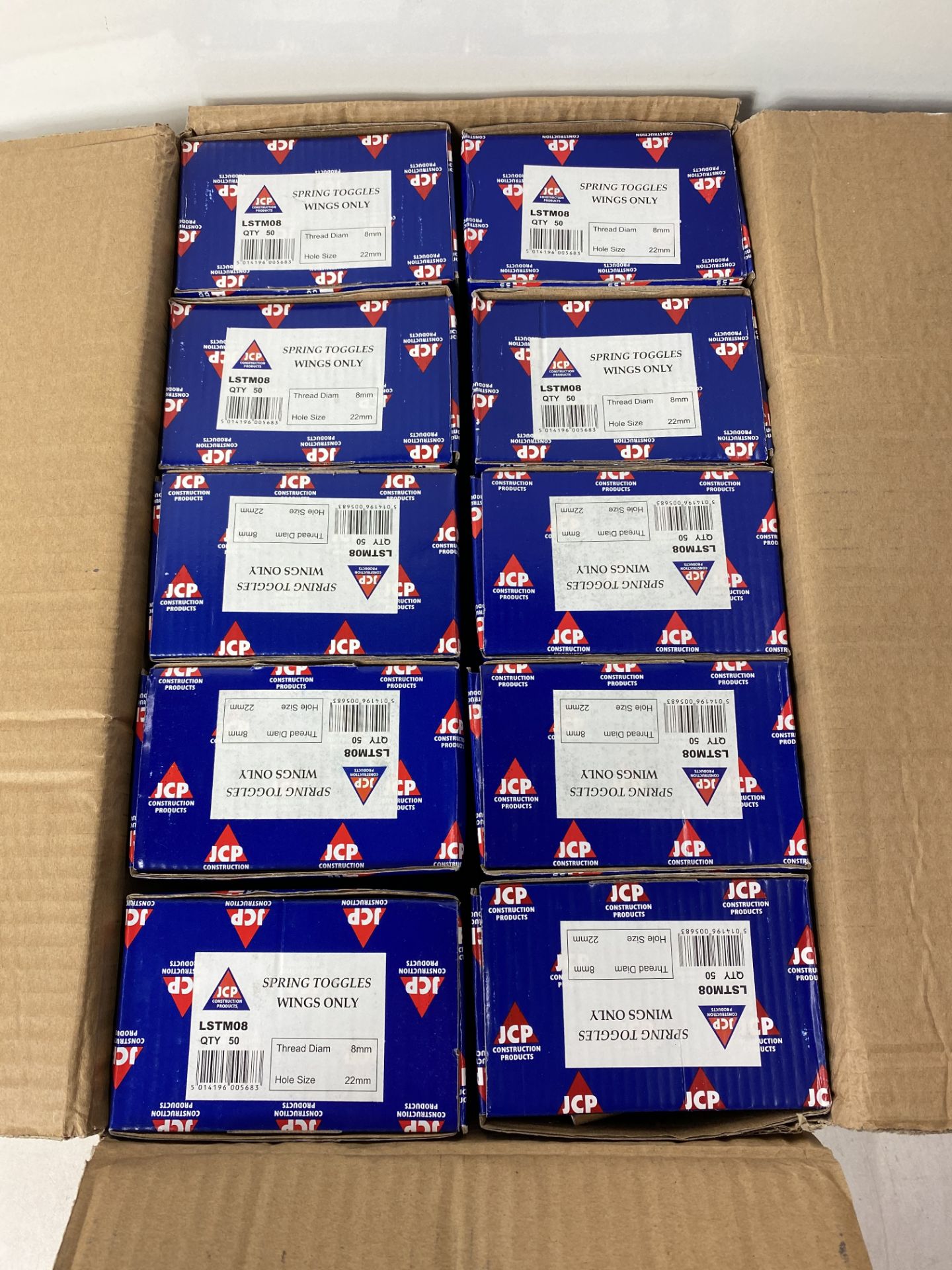 10 x Boxes Of JCP Spring Toggle Head Wings Only ( 50 Per Box ) - Image 2 of 2