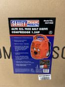 Sealey Compressor 6ltr Belt Drive 1.5hp Oil Free SAC106B