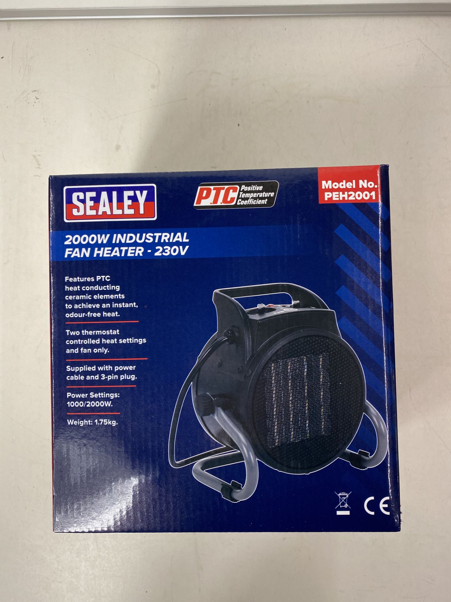 Pair Of Sealey Industrial PTC Fan Heater 230V PEH - Image 2 of 2