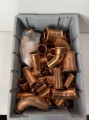 Mixed Lot Of Various Sized Copper Pipe Fittings