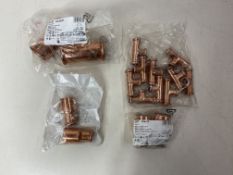 Mixed Lot Of Copper Sanha Pipe Fittings