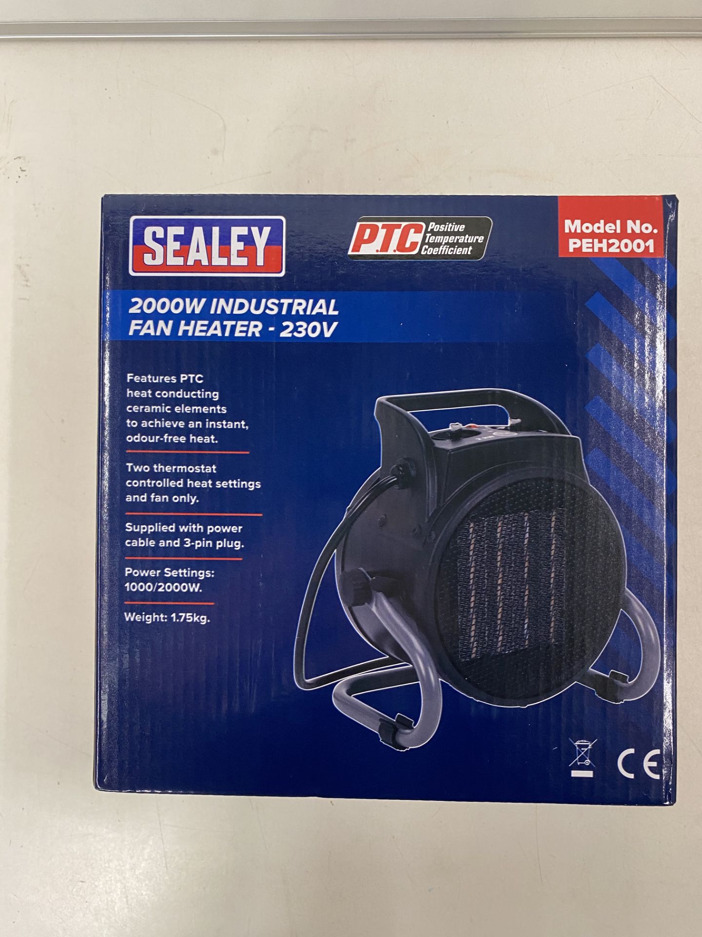 Pair Of Sealey Industrial PTC Fan Heater 230V PEH - Image 2 of 2