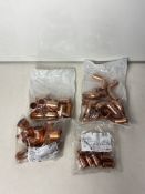 Mixed Lot Of Copper Sanha Pipe Fittings