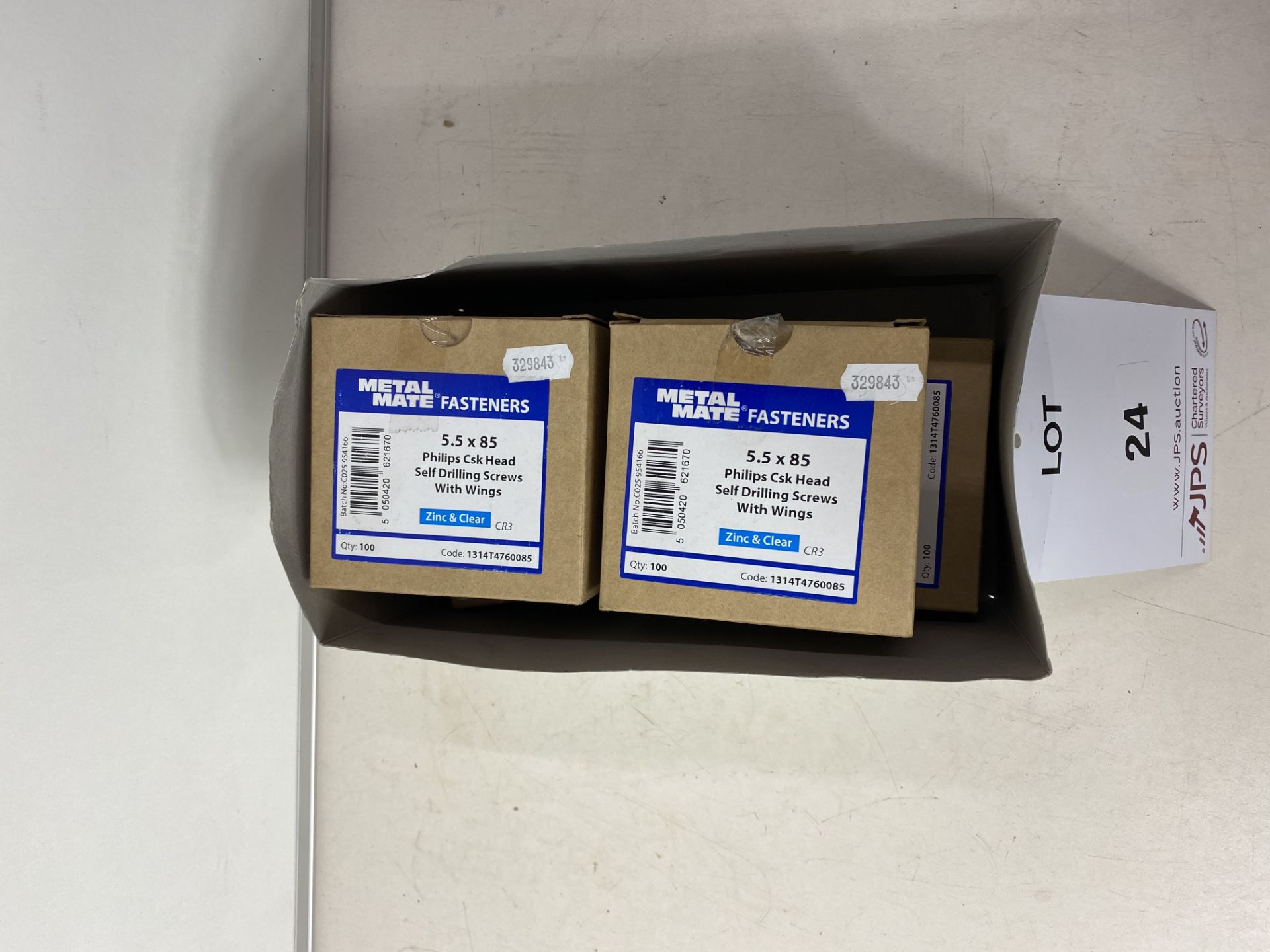 4 x Metal Mate 5.5 x 85 Philips Csk Head Self Drilling Screws With Wings ( Boxes Of 100) - Image 2 of 2