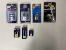 Mixed Lot Of Various Sized ABUS Padlocks