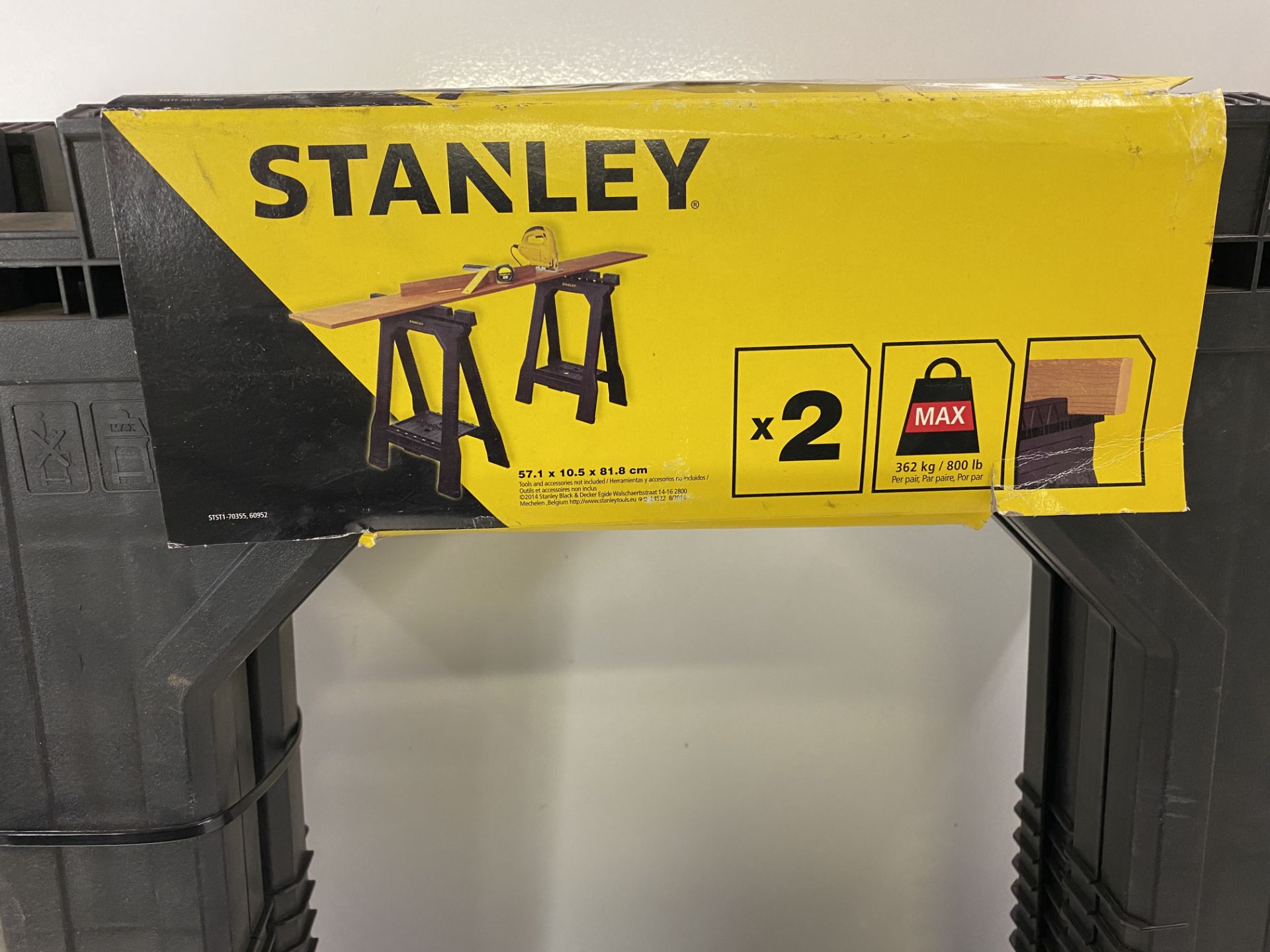 Stanley 362kg Foldable Saw horse, Pack of 2 - Image 2 of 2