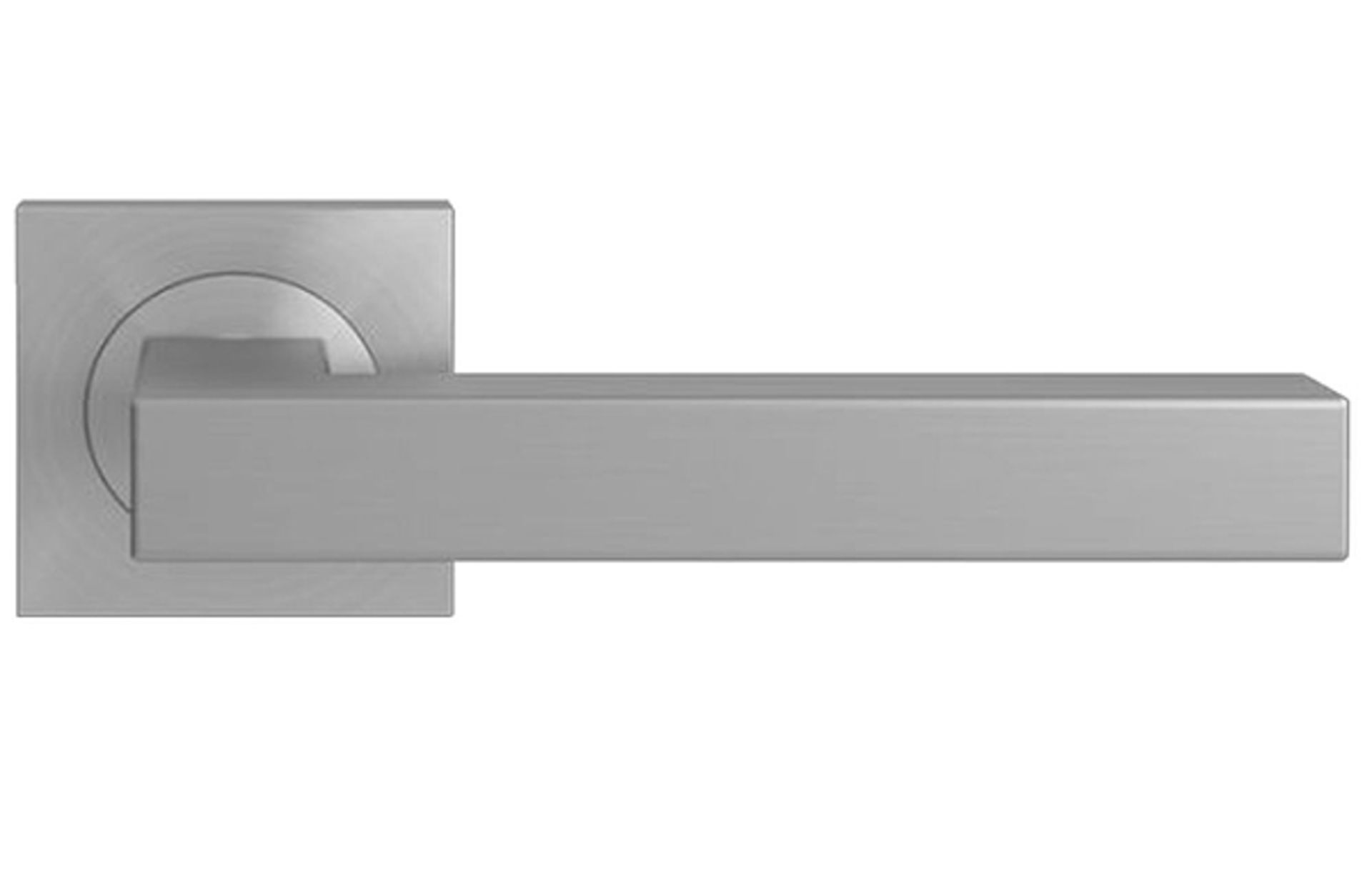 5 x Pairs of Karcher Design Door handle Seattle ER46Q-OS71 stainless steel on square rosette