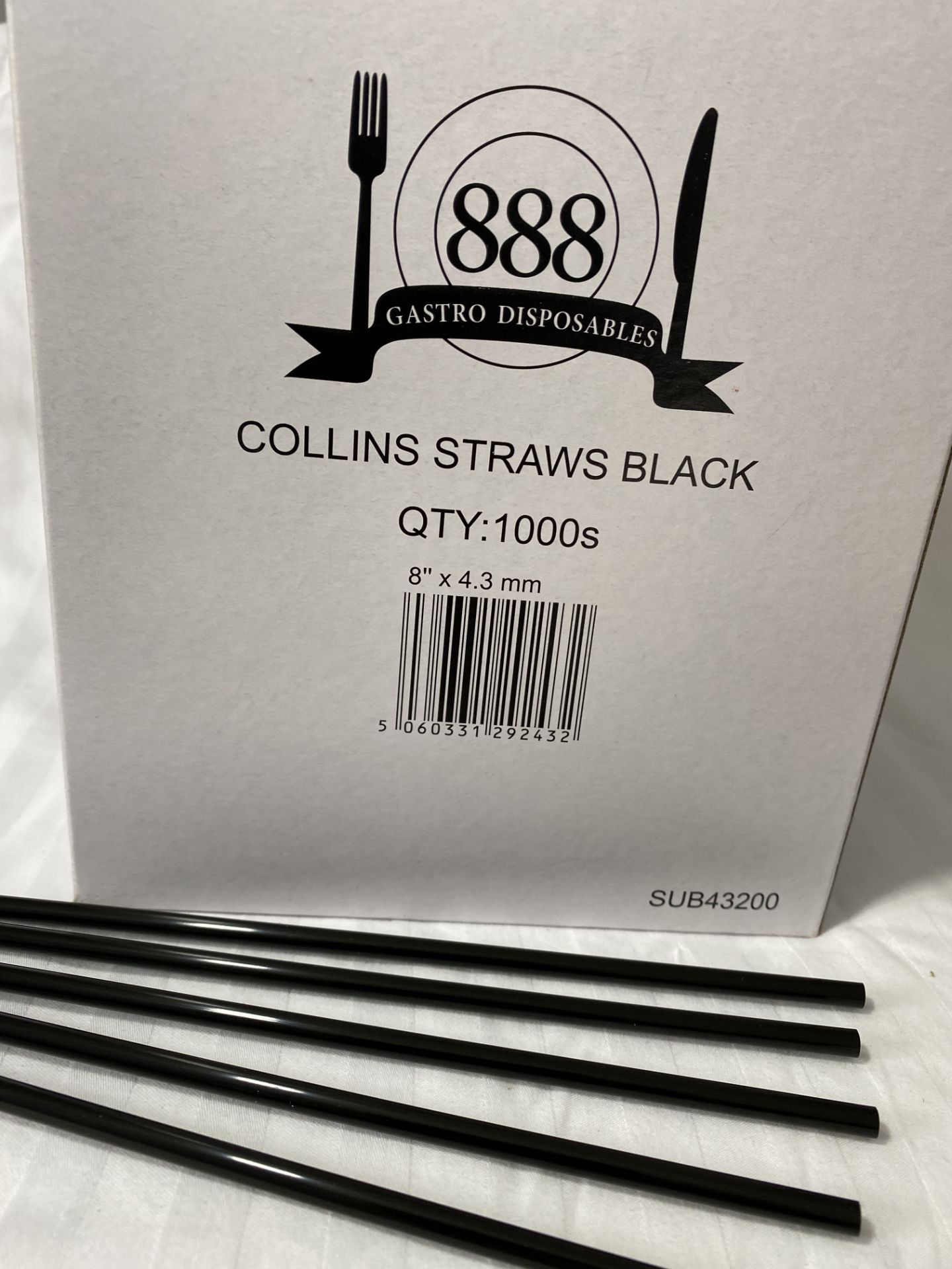 2 x Boxes of Collins Straws by 888 Gastro Disposables | DSP41 - Image 3 of 3