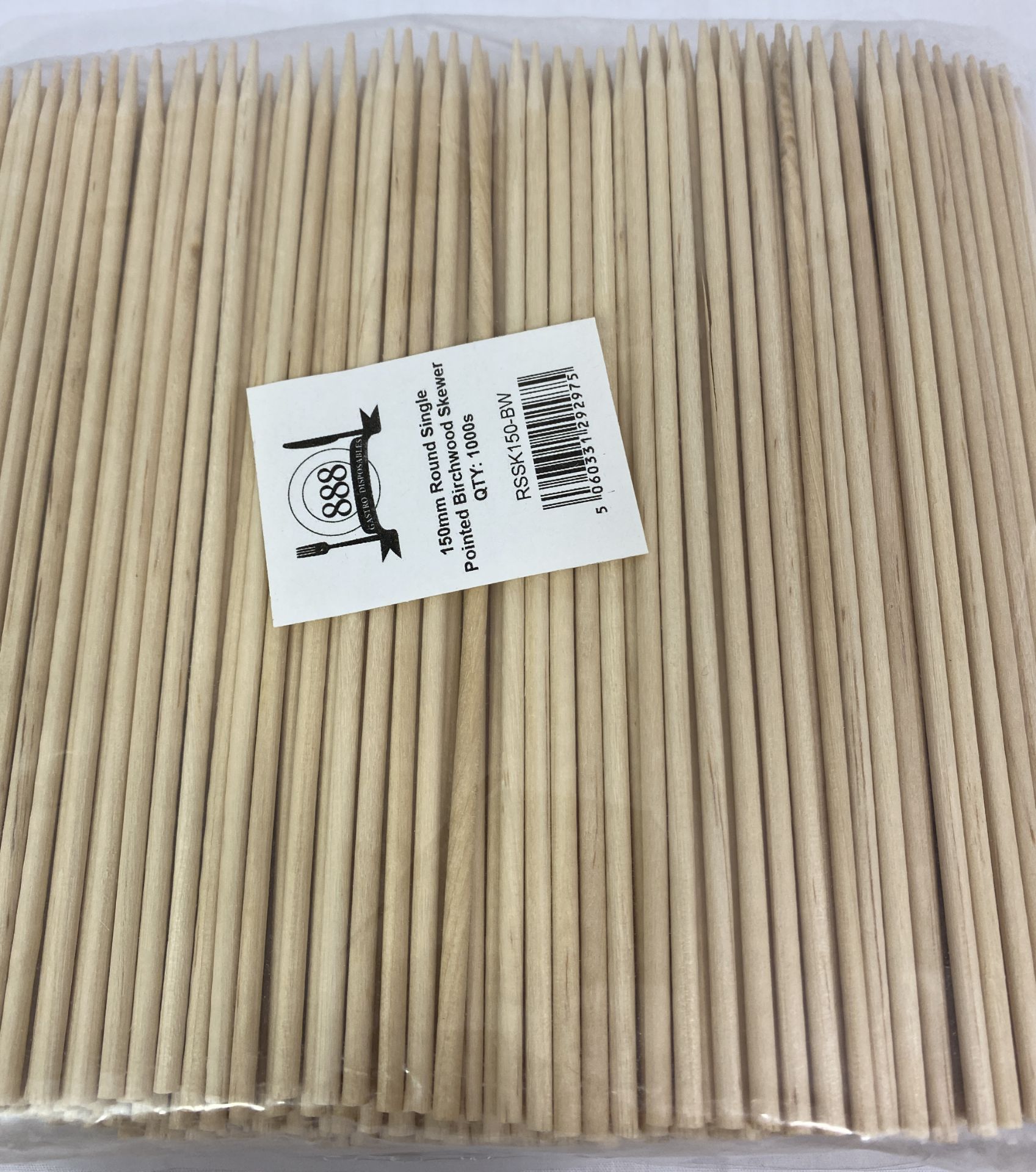 2 x Boxes of 10,000 Birchwood Skewers by 888 Gastro Disposables | DSP21 - Image 2 of 3