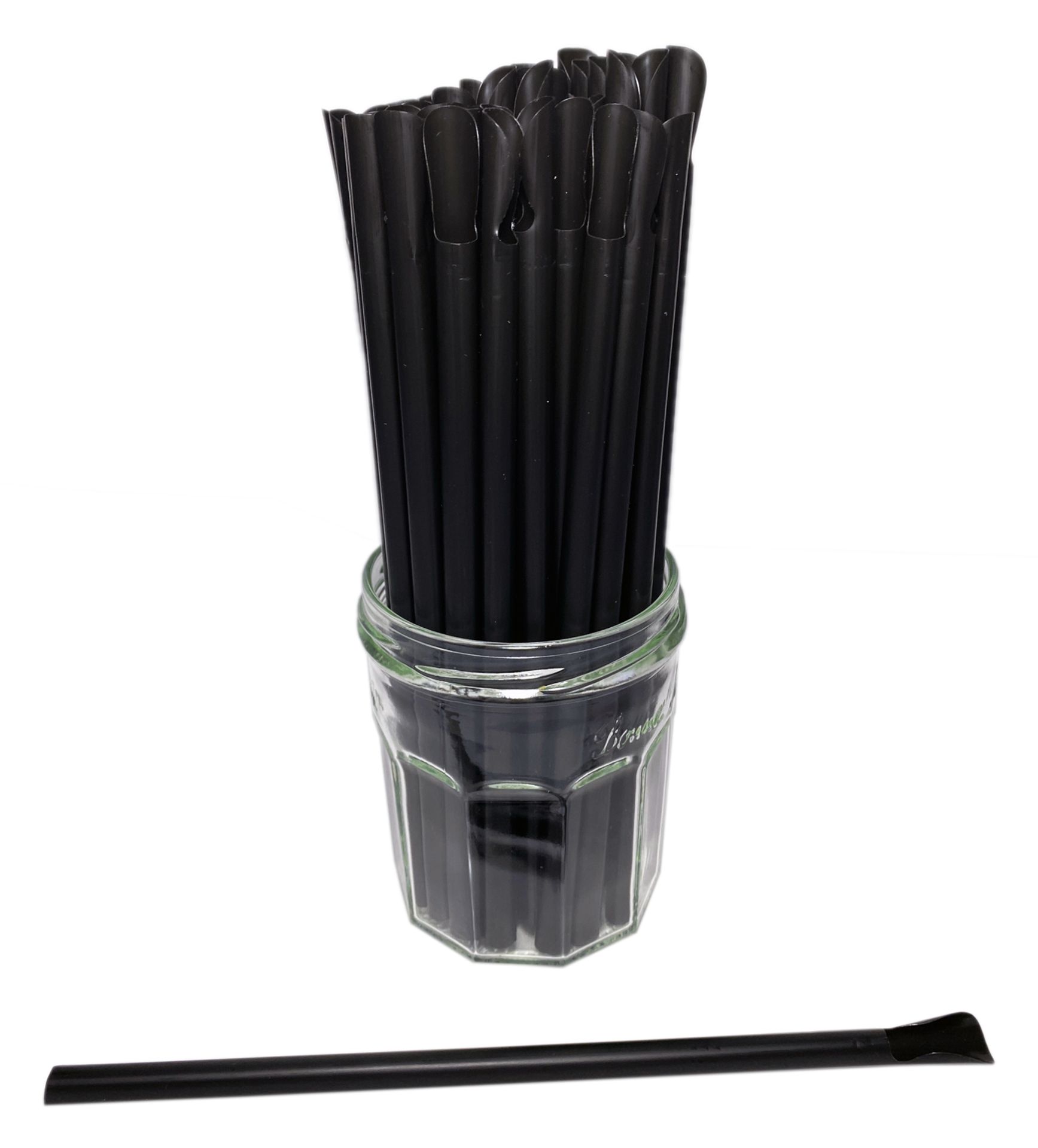 2 x Boxes of Black Spoon Straws by 888 Gastro Disposables | DSP38 - Image 3 of 3