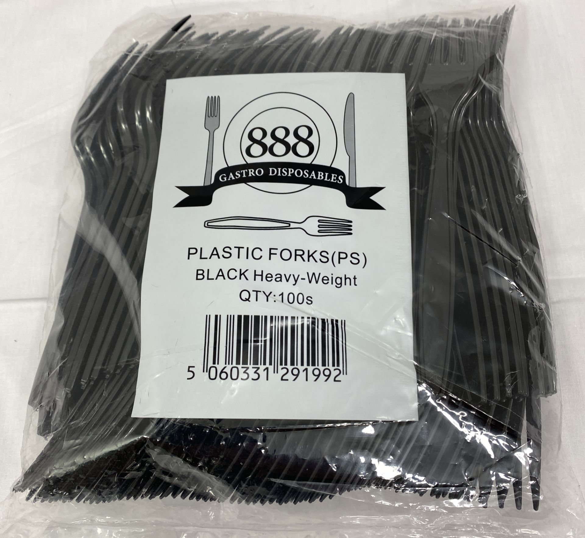 2 x Boxes of 1000 Plastic Forks by 888 Gastro Disposables | DSP7 - Image 2 of 3